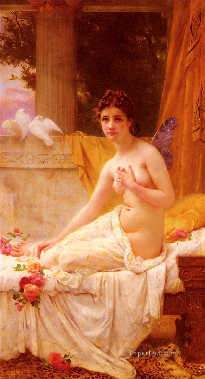 Psique Académico Guillaume Seignac desnudo clásico Pintura al óleo